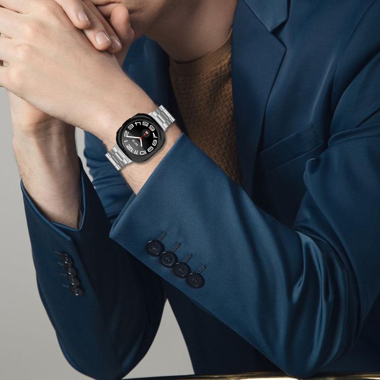 Bracelet de montre en acier inoxydable à trois billes, pour Samsung Galaxy Watch Ultra 47mm / Ultra 2025