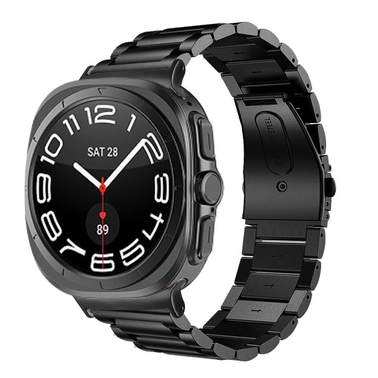 Bracelet de montre en acier inoxydable à trois billes, pour Samsung Galaxy Watch Ultra 47mm / Ultra 2025