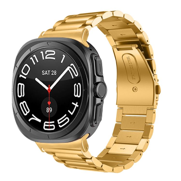 Bracelet de montre en acier inoxydable à trois billes, pour Samsung Galaxy Watch Ultra 47mm / Ultra 2025