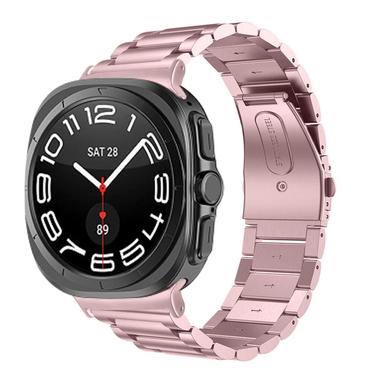 Bracelet de montre en acier inoxydable à trois billes, pour Samsung Galaxy Watch Ultra 47mm / Ultra 2025