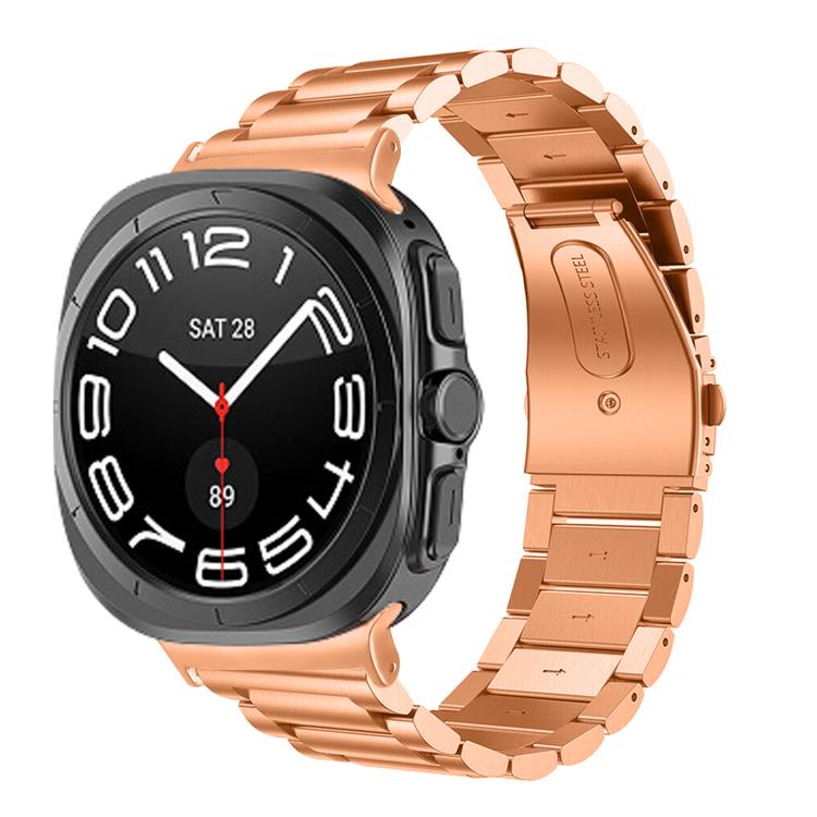 Bracelet de montre en acier inoxydable à trois billes, pour Samsung Galaxy Watch Ultra 47mm / Ultra 2025