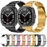 Bracelet de montre en acier inoxydable à trois billes, pour Samsung Galaxy Watch Ultra 47mm / Ultra 2025