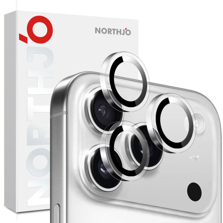 NORTHJO Film en verre trempé clair pour protection d'objectif de caméra, Pour iPhone 17 Pro / 17 Pro Max, Pour iPhone 17, Pour iPhone Air, Pour iPhone 16 Pro / 16 Pro Max, Pour iPhone 16 / 16 Plus, Pour iPhone 15 Pro / 15 Pro Max, Pour iPhone 15 / 15 Plus