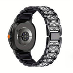 Triple Beads Diamond Metal Watch Band, For Samsung Galaxy Watch8 / Watch8 Classic