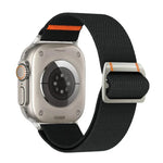 Bracelet de montre Watchman en nylon avec boucle mécanique, compatible avec les Apple Watch 46 mm / 49 mm / 45 mm / 44 mm et 42 mm / 41 mm / 40 mm / 38 mm.