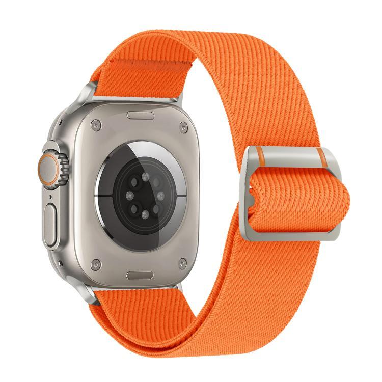 Bracelet de montre Watchman en nylon avec boucle mécanique, compatible avec les Apple Watch 46 mm / 49 mm / 45 mm / 44 mm et 42 mm / 41 mm / 40 mm / 38 mm.
