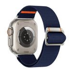 Bracelet de montre Watchman en nylon avec boucle mécanique, compatible avec les Apple Watch 46 mm / 49 mm / 45 mm / 44 mm et 42 mm / 41 mm / 40 mm / 38 mm.