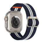Bracelet de montre Watchman en nylon avec boucle mécanique, compatible avec les Apple Watch 46 mm / 49 mm / 45 mm / 44 mm et 42 mm / 41 mm / 40 mm / 38 mm.