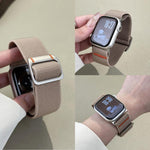 Bracelet de montre Watchman en nylon avec boucle mécanique, compatible avec les Apple Watch 46 mm / 49 mm / 45 mm / 44 mm et 42 mm / 41 mm / 40 mm / 38 mm.
