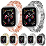 Bracelet de montre en alliage métallique à bordure en dentelle et diamants, pour Apple Watch 46 mm / 49 mm / 45 mm / 44 mm, pour Apple Watch 42 mm / 41 mm / 40 mm / 38 mm