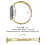Bracelet de montre en alliage métallique à bordure en dentelle et diamants, pour Apple Watch 46 mm / 49 mm / 45 mm / 44 mm, pour Apple Watch 42 mm / 41 mm / 40 mm / 38 mm
