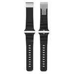 Bracelet de montre en silicone avec fermoir magnétique, compatible avec Apple Watch 46 mm / 49 mm / 45 mm / 44 mm
