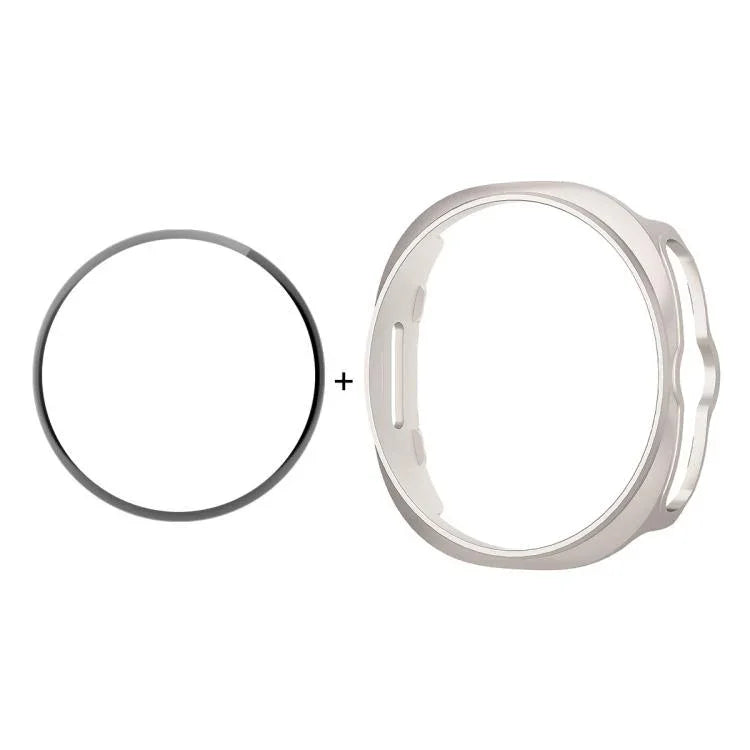 ENKAY Hat-Prince  2 in 1 Solid Color PC Watch Cover with Full Coverage PMMA Soft Film, For Samsung Galaxy Watch8 Classic 46mm