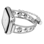 Bracelet de montre en métal et zirconium platine étoile, pour Apple Watch 46 mm / 49 mm / 45 mm / 44 mm, pour Apple Watch 42 mm / 41 mm / 40 mm / 38 mm