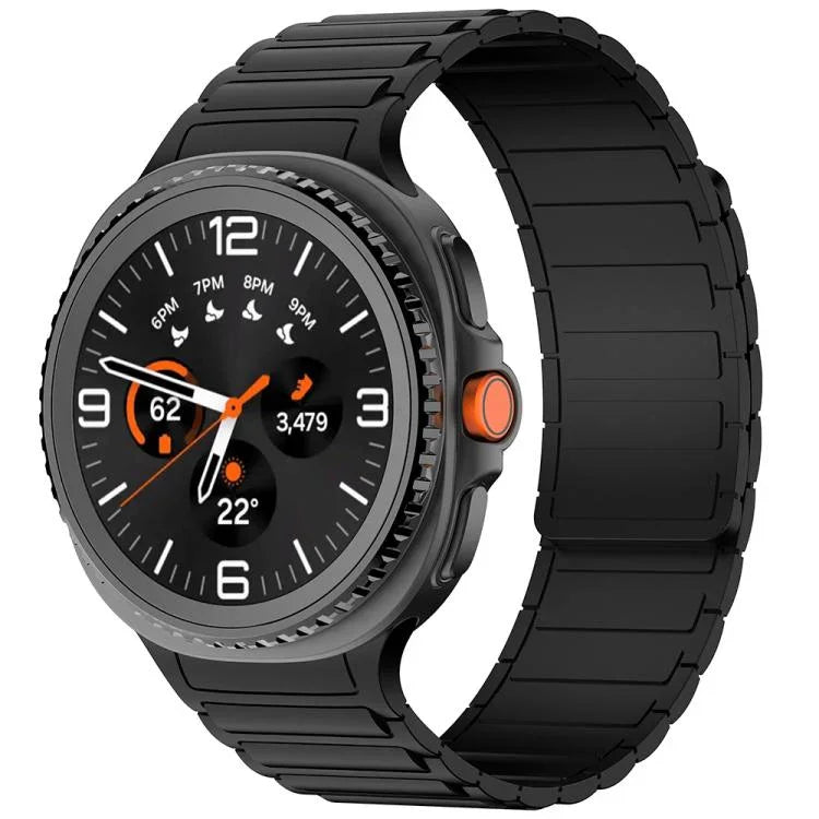 Bracelet de montre magnétique en silicone Tri-beads, pour Samsung Galaxy Watch8 / Watch8 Classic