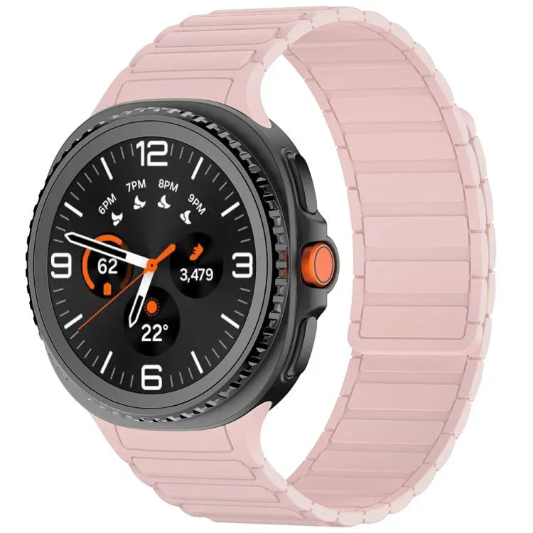 Bracelet de montre magnétique en silicone Tri-beads, pour Samsung Galaxy Watch8 / Watch8 Classic