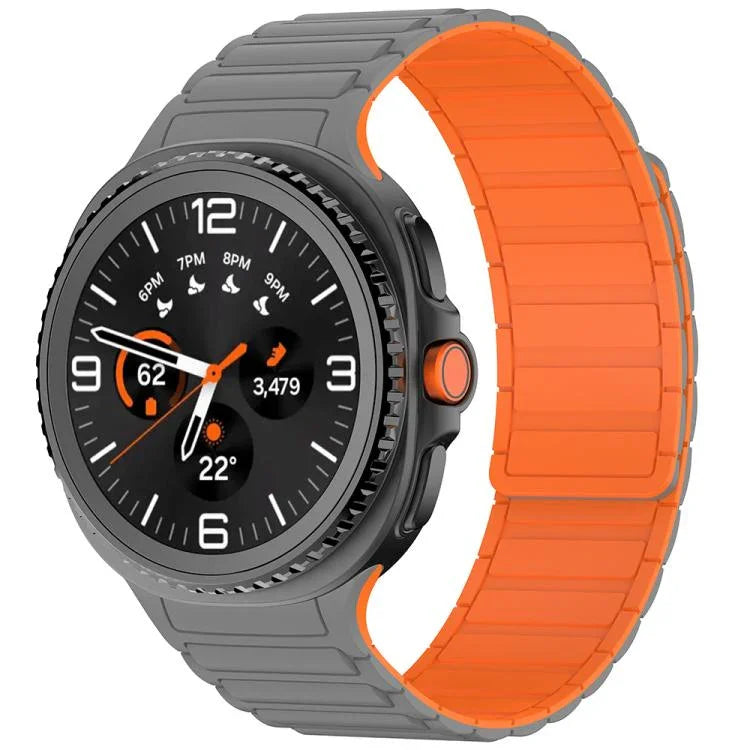 Bracelet de montre magnétique en silicone Tri-beads, pour Samsung Galaxy Watch8 / Watch8 Classic