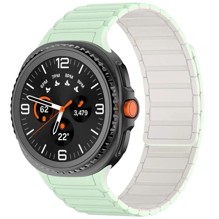 Bracelet de montre magnétique en silicone Tri-beads, pour Samsung Galaxy Watch8 / Watch8 Classic