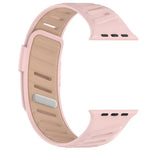 Bracelet de montre en silicone bicolore respirant avec boucle oblique, compatible avec Apple Watch 46 mm / 49 mm / 45 mm / 44 mm