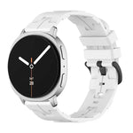 Bracelet de montre en silicone noir à boucle ronde, pour Samsung Galaxy Watch8 / Watch8 Classic