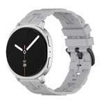 Bracelet de montre en silicone noir à boucle ronde, pour Samsung Galaxy Watch8 / Watch8 Classic
