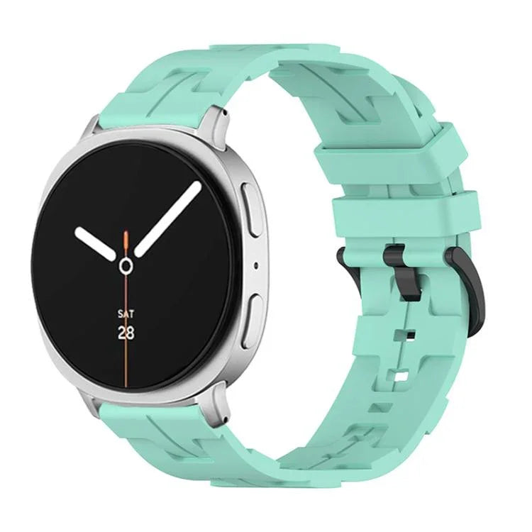 Bracelet de montre en silicone noir à boucle ronde, pour Samsung Galaxy Watch8 / Watch8 Classic