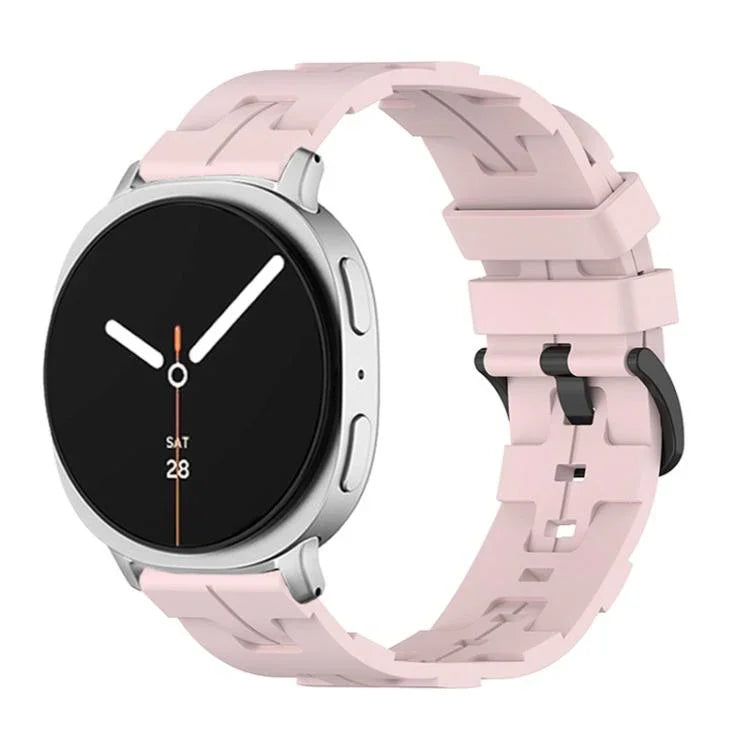 Bracelet de montre en silicone noir à boucle ronde, pour Samsung Galaxy Watch8 / Watch8 Classic