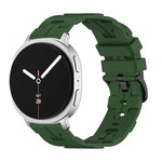 Bracelet de montre en silicone noir à boucle ronde, pour Samsung Galaxy Watch8 / Watch8 Classic