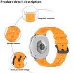 Bracelet de montre en silicone noir à boucle ronde, pour Samsung Galaxy Watch8 / Watch8 Classic