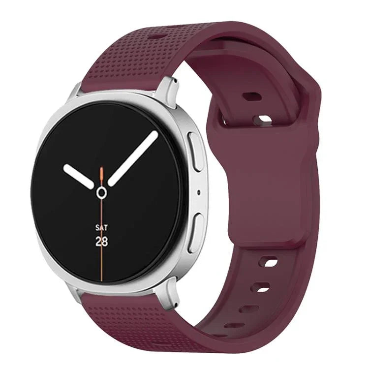Bracelet de montre en silicone à boucle ardillon à pois ronds, Pour Samsung Galaxy Watch8 / Watch8 Classic