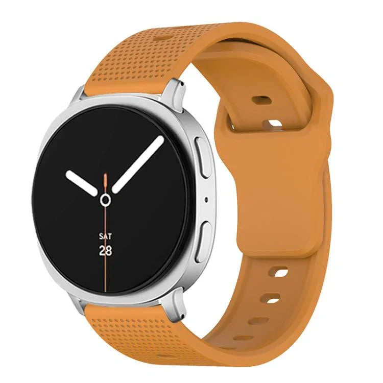 Bracelet de montre en silicone à boucle ardillon à pois ronds, Pour Samsung Galaxy Watch8 / Watch8 Classic