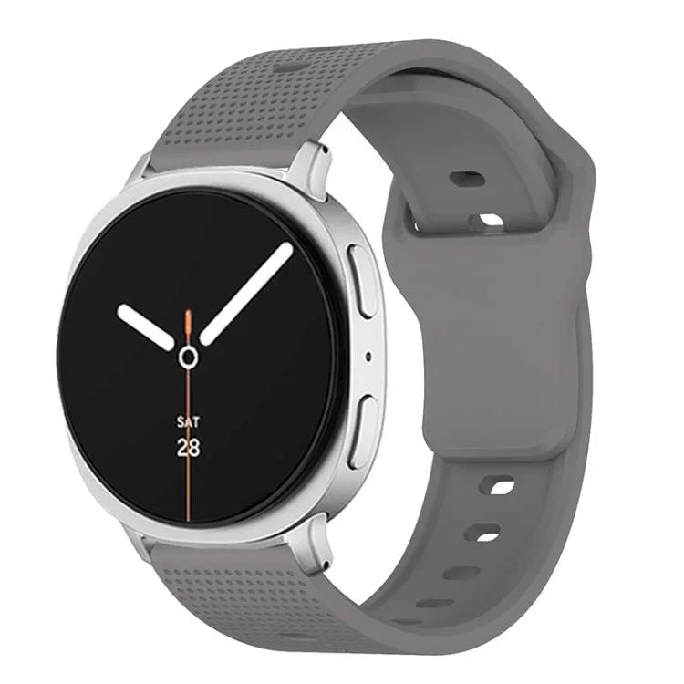 Bracelet de montre en silicone à boucle ardillon à pois ronds, Pour Samsung Galaxy Watch8 / Watch8 Classic
