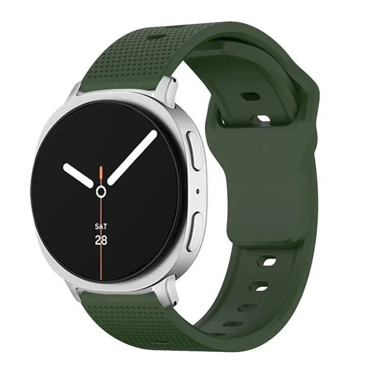 Bracelet de montre en silicone à boucle ardillon à pois ronds, Pour Samsung Galaxy Watch8 / Watch8 Classic