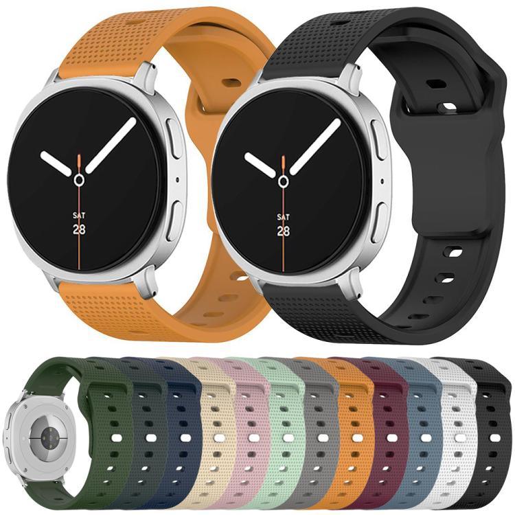 Bracelet de montre en silicone à boucle ardillon à pois ronds, Pour Samsung Galaxy Watch8 / Watch8 Classic