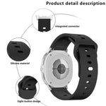 Bracelet de montre en silicone à boucle ardillon à pois ronds, Pour Samsung Galaxy Watch8 / Watch8 Classic
