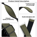 Bracelet de montre en silicone avec boucle magnétique carrée en cuir, pour Samsung Galaxy Watch8 / Watch8 Classic