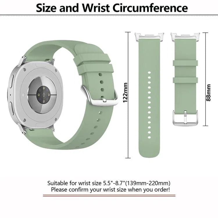 Bracelet de montre en silicone à queue ronde, pour Samsung Galaxy Watch8 / Watch8 Classic