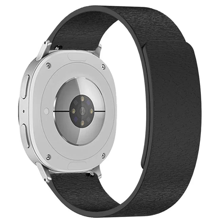 Bracelet de montre magnétique en silicone grain de bois nuage, pour Samsung Galaxy Watch8 / Watch8 Classic