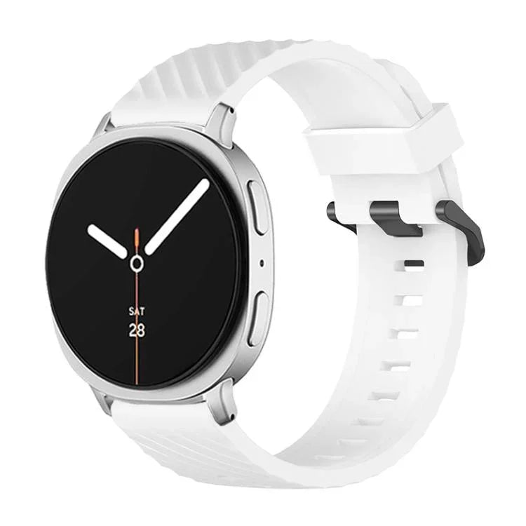 Bracelet de montre en silicone noir à boucle pour Samsung Galaxy Watch8 / Watch8 Classic