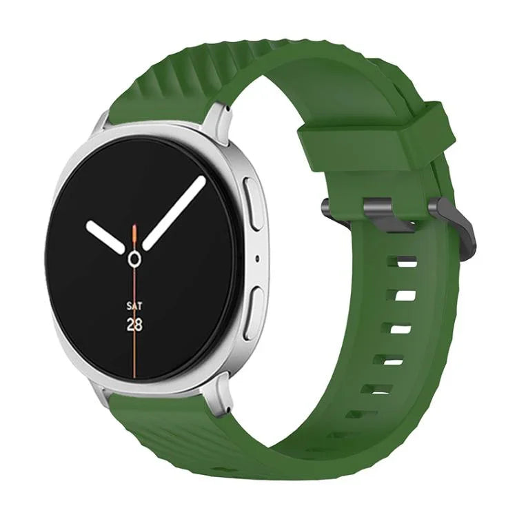 Bracelet de montre en silicone noir à boucle pour Samsung Galaxy Watch8 / Watch8 Classic