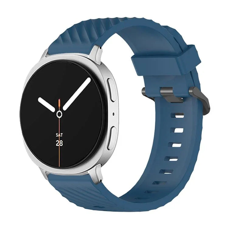 Bracelet de montre en silicone noir à boucle pour Samsung Galaxy Watch8 / Watch8 Classic