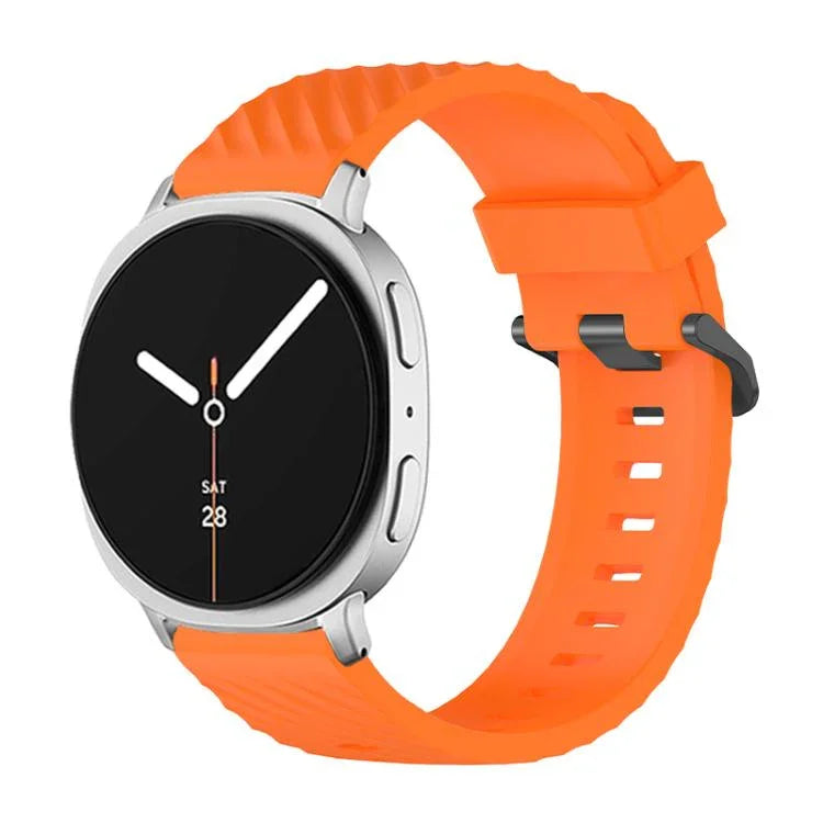 Bracelet de montre en silicone noir à boucle pour Samsung Galaxy Watch8 / Watch8 Classic