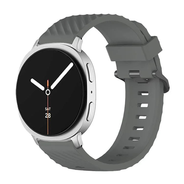 Bracelet de montre en silicone noir à boucle pour Samsung Galaxy Watch8 / Watch8 Classic