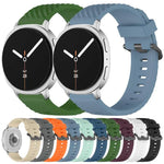 Bracelet de montre en silicone noir à boucle pour Samsung Galaxy Watch8 / Watch8 Classic