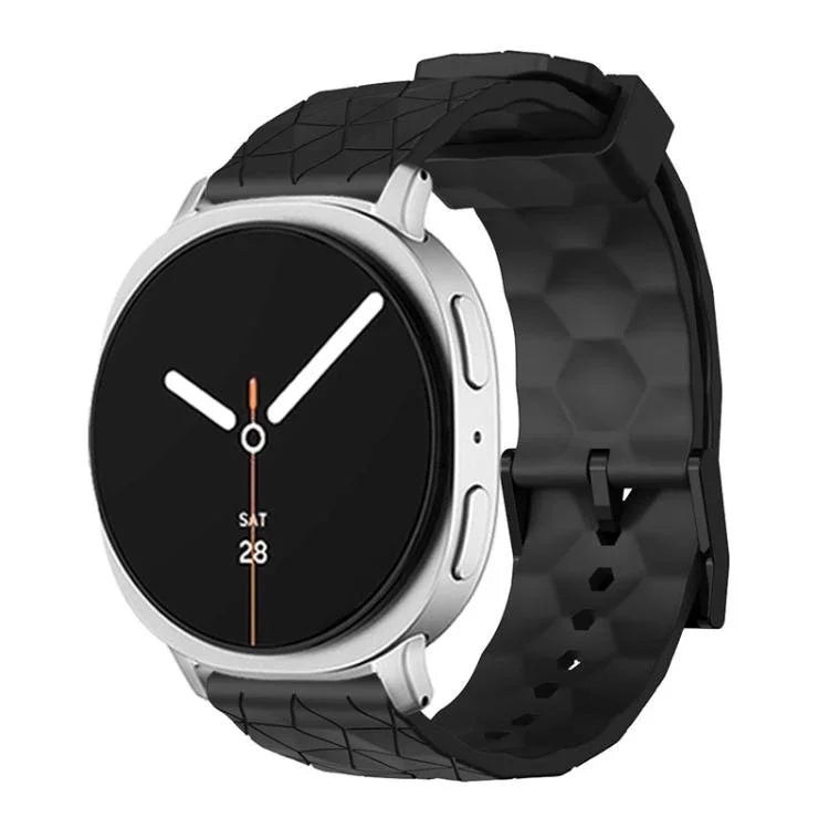 Bracelet de montre en silicone à texture de football de couleur unie, pour Samsung Galaxy Watch8 / Watch8 Classic