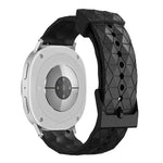 Bracelet de montre en silicone à texture de football de couleur unie, pour Samsung Galaxy Watch8 / Watch8 Classic