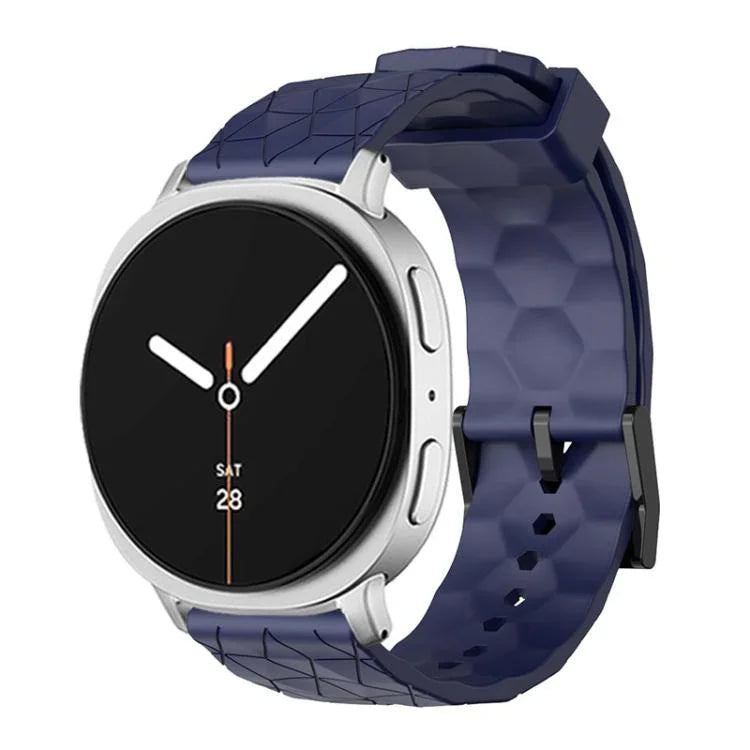 Bracelet de montre en silicone à texture de football de couleur unie, pour Samsung Galaxy Watch8 / Watch8 Classic