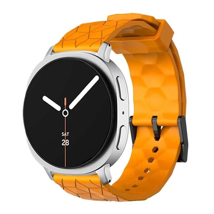 Bracelet de montre en silicone à texture de football de couleur unie, pour Samsung Galaxy Watch8 / Watch8 Classic