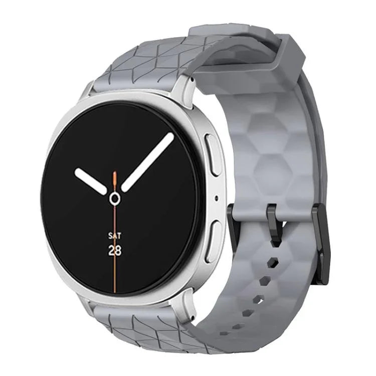Bracelet de montre en silicone à texture de football de couleur unie, pour Samsung Galaxy Watch8 / Watch8 Classic