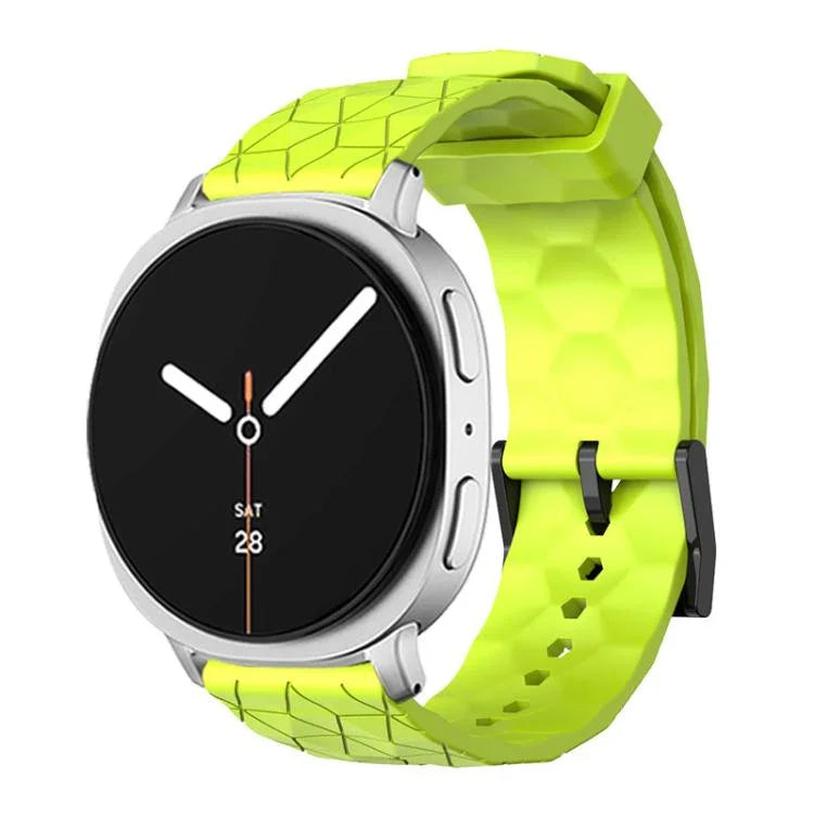 Bracelet de montre en silicone à texture de football de couleur unie, pour Samsung Galaxy Watch8 / Watch8 Classic